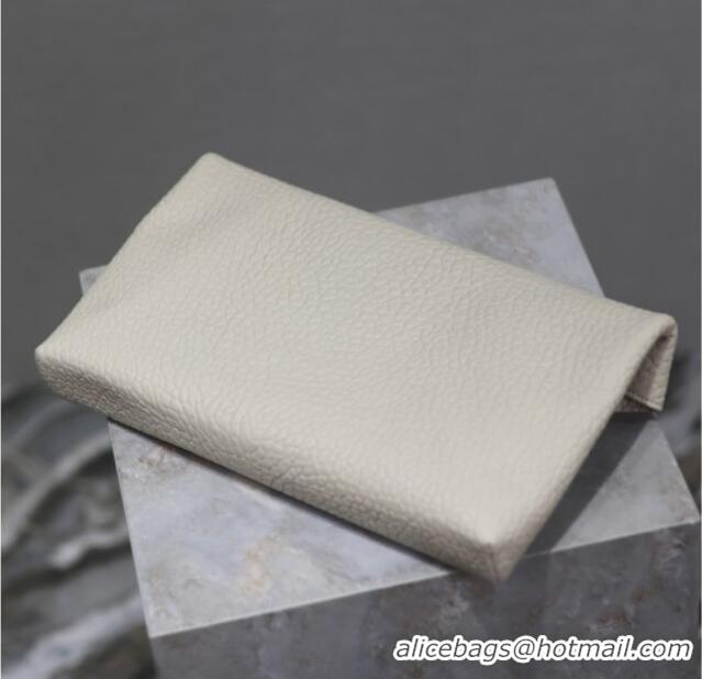 Best Price Saint Laurent Cassandre Large Envelope Pouch in Embossed Lambskin 769307 White 2025