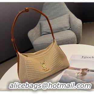 Super Quality Saint Laurent Hobo Bag in Straw 23070 Khaki 2025