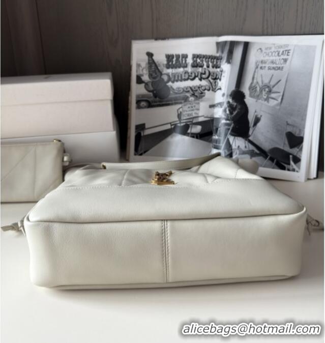 Discount Saint Laurent Jamie Shopping Small Bag in Lambskin 833948 White 2025 Top Quality