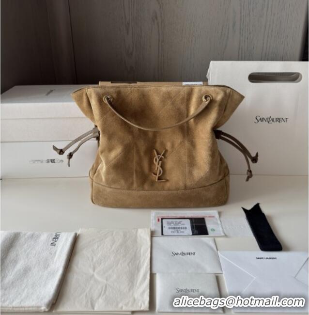 Well Crafted Saint Laurent Jamie Shopping Small Bag in Suede 833948 Brown 2025 Top Quality