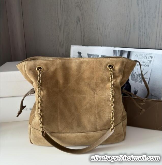 Well Crafted Saint Laurent Jamie Shopping Small Bag in Suede 833948 Brown 2025 Top Quality