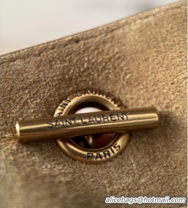 Well Crafted Saint Laurent Jamie Shopping Small Bag in Suede 833948 Brown 2025 Top Quality