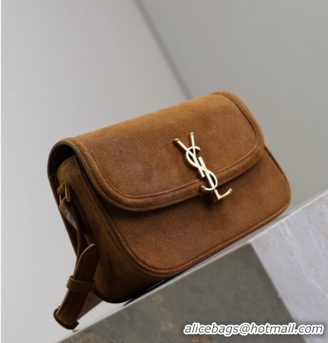 Super Quality Saint Laurent Solferino Medium Bag in Suede 8323300 Cognac Brown 2025