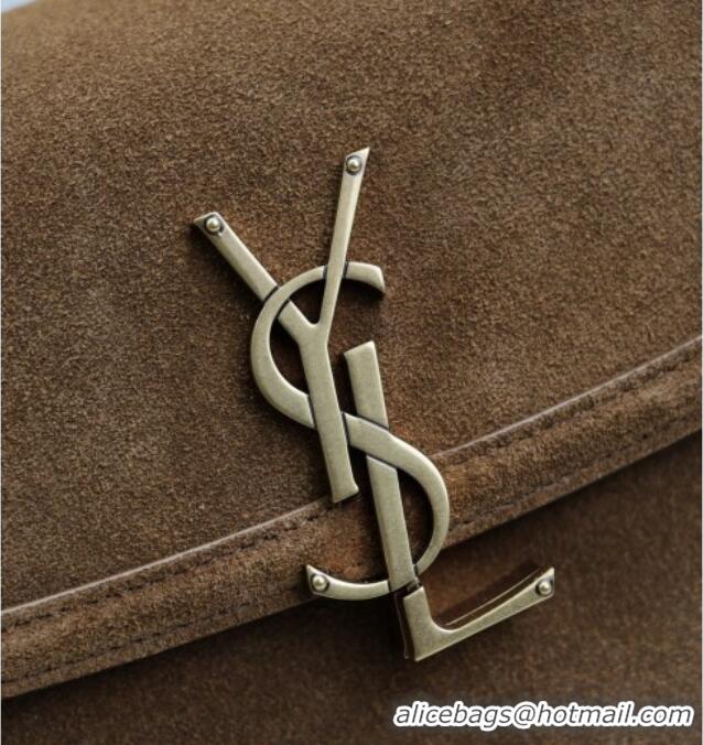 Super Quality Saint Laurent Solferino Medium Bag in Suede 8323300 Cognac Brown 2025