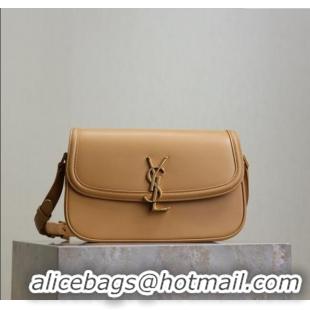 Top Quality Saint Laurent Solferino Medium Bag in Box Leather 8323300 Light Hazelnut 2025