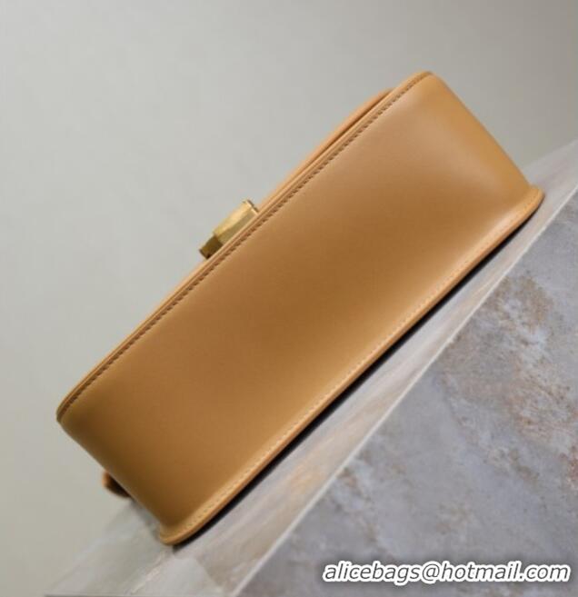 Top Quality Saint Laurent Solferino Medium Bag in Box Leather 8323300 Light Hazelnut 2025