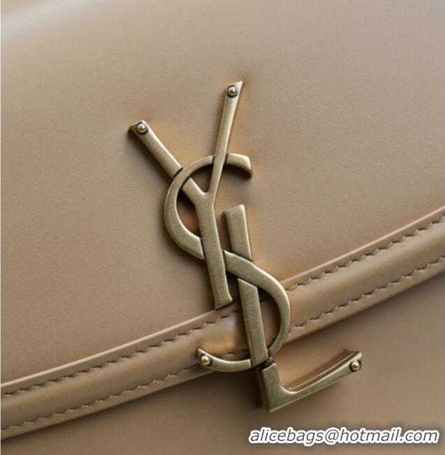 Top Quality Saint Laurent Solferino Medium Bag in Box Leather 8323300 Light Hazelnut 2025