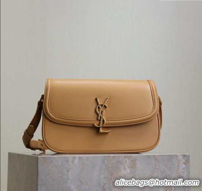 Top Quality Saint Laurent Solferino Medium Bag in Box Leather 8323300 Light Hazelnut 2025