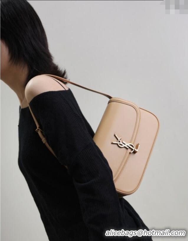 Top Quality Saint Laurent Solferino Medium Bag in Box Leather 8323300 Light Hazelnut 2025