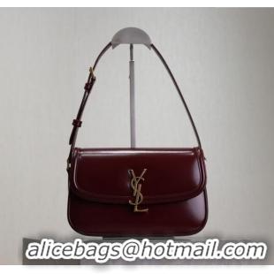 Discount Saint Laurent Solferino Medium Bag in Box Leather 8323300 Rouge Cabernet 2025