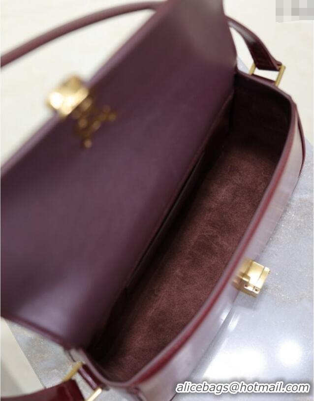 Discount Saint Laurent Solferino Medium Bag in Box Leather 8323300 Rouge Cabernet 2025