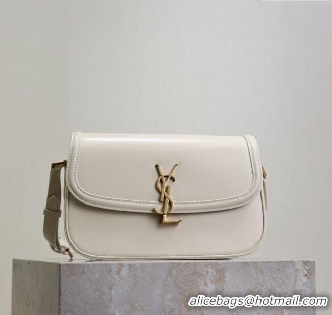 Good Product Saint Laurent Solferino Medium Bag in Box Leather 8323300 White 2025