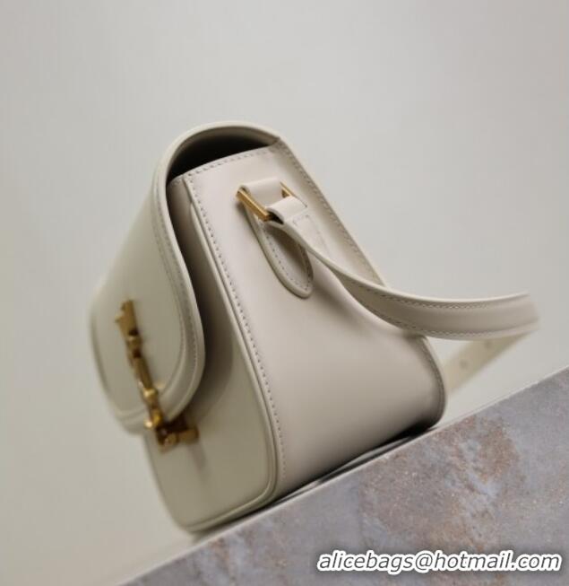 Good Product Saint Laurent Solferino Medium Bag in Box Leather 8323300 White 2025