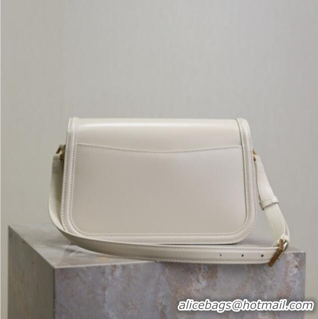 Good Product Saint Laurent Solferino Medium Bag in Box Leather 8323300 White 2025
