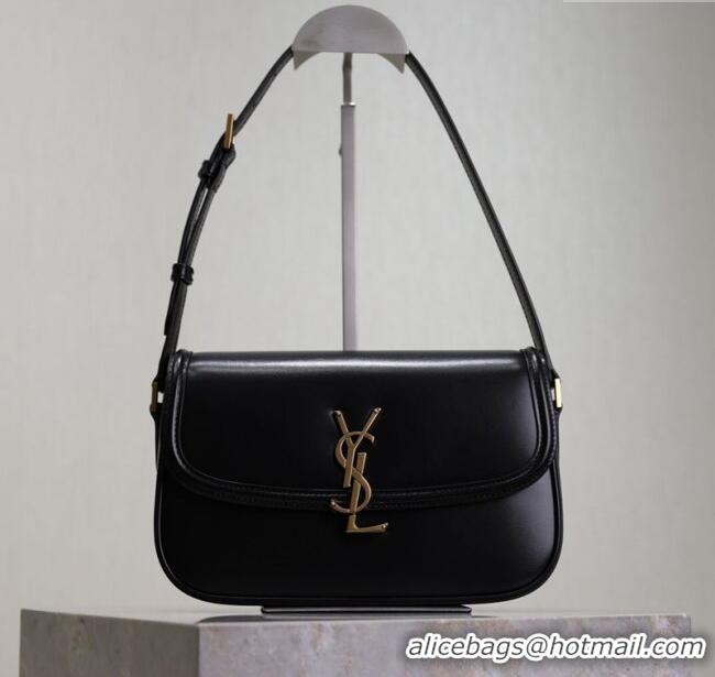 Cheapest Saint Laurent Solferino Medium Bag in Box Leather 8323300 Black 2025