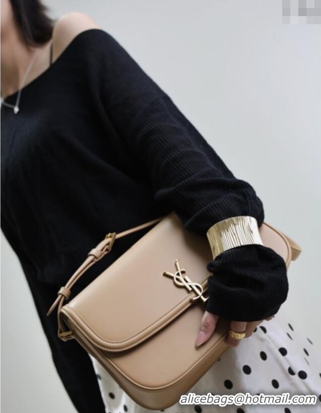 Buy Discount Saint Laurent Solferino Large Bag in Box Leather 832332 Light Hazelnut 2025