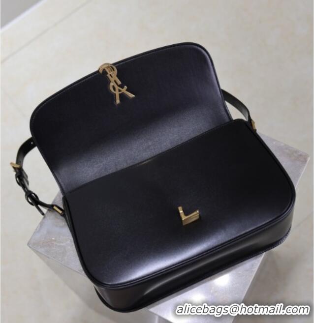 Famous Brand Saint Laurent Solferino Large Bag in Box Leather 832332 Black 2025