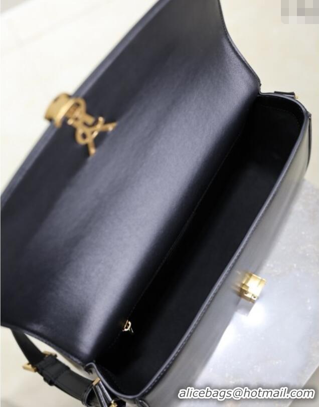 Famous Brand Saint Laurent Solferino Large Bag in Box Leather 832332 Black 2025