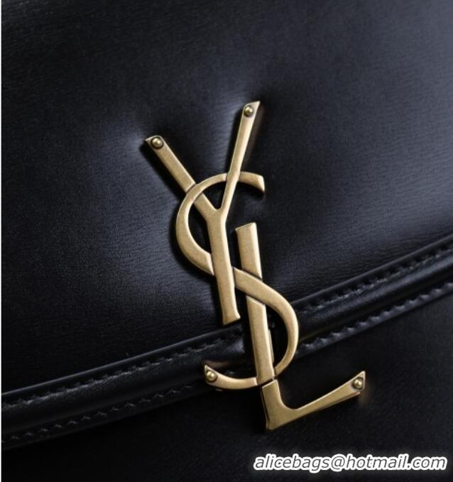 Famous Brand Saint Laurent Solferino Large Bag in Box Leather 832332 Black 2025