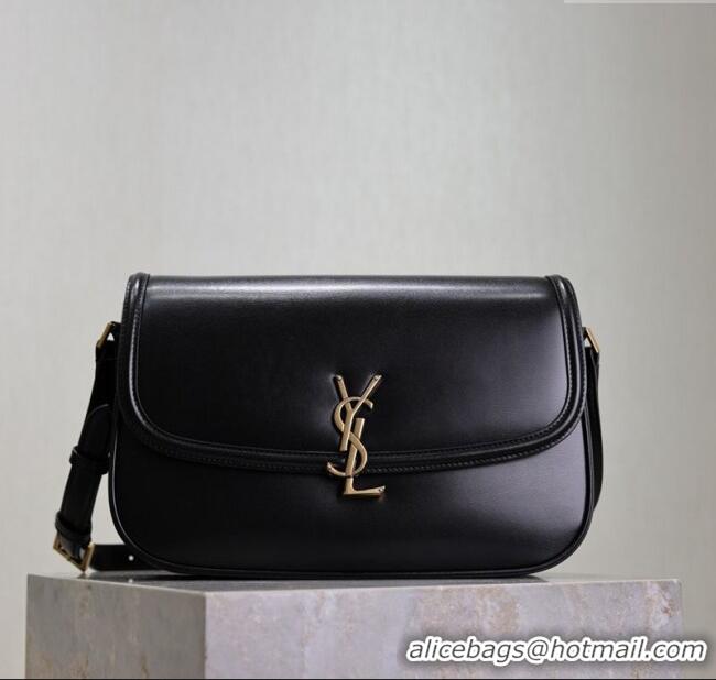 Famous Brand Saint Laurent Solferino Large Bag in Box Leather 832332 Black 2025