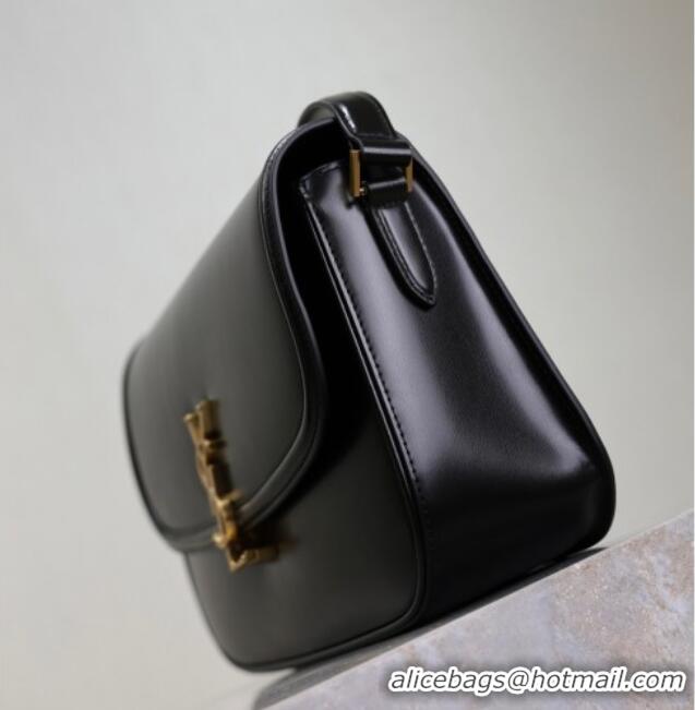 Famous Brand Saint Laurent Solferino Large Bag in Box Leather 832332 Black 2025