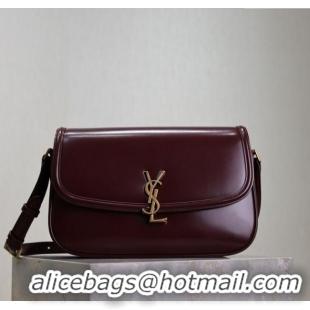 Shop Discount Saint Laurent Solferino Large Bag in Box Leather 832332 Rouge Cabernet 2025