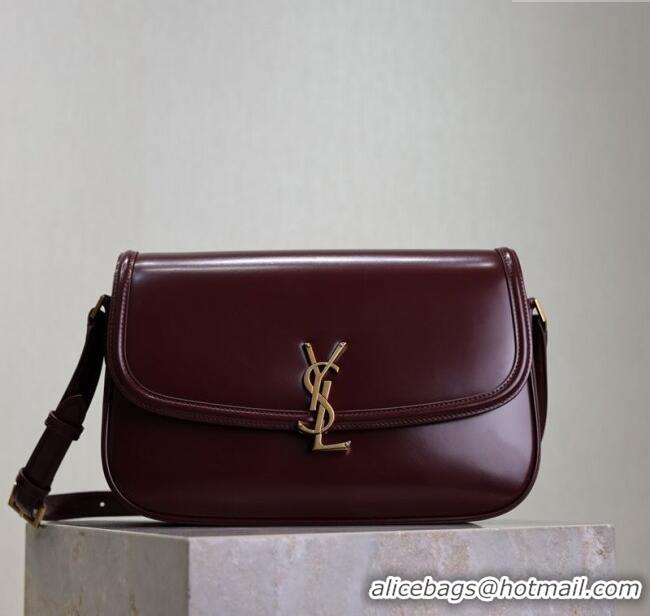 Shop Discount Saint Laurent Solferino Large Bag in Box Leather 832332 Rouge Cabernet 2025