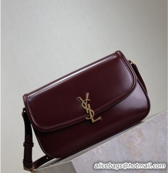 Shop Discount Saint Laurent Solferino Large Bag in Box Leather 832332 Rouge Cabernet 2025