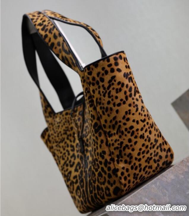 Luxury Cheap Saint Laurent Bea Tote Bag in in Leopard Print Pony Hair 763435 2025