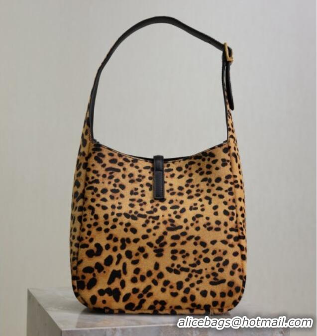 Super Quality Saint Laurent LE 5 A 7 Supple Small Hobo Bag in Leopard Print Pony Hair 713938 2025