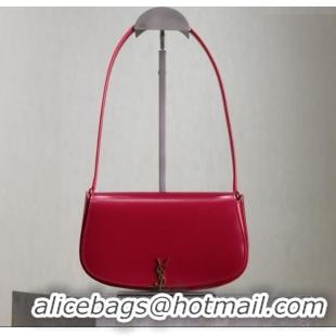 Discount Saint Laurent Mini Voltaire Half-Moon Shoulder Bag in Box Leather 779642 Fuchsia 2025