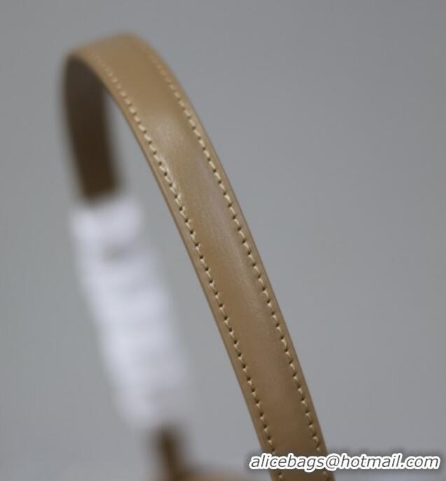 Unique Grade Saint Laurent Mini Voltaire Half-Moon Shoulder Bag in Box Leather 779642 Dark Toffee 2025