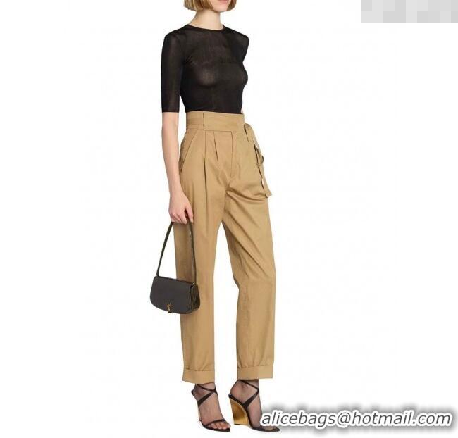 Super Quality Saint Laurent Mini Voltaire Half-Moon Shoulder Bag in Patent Leather 779642 Green 2025