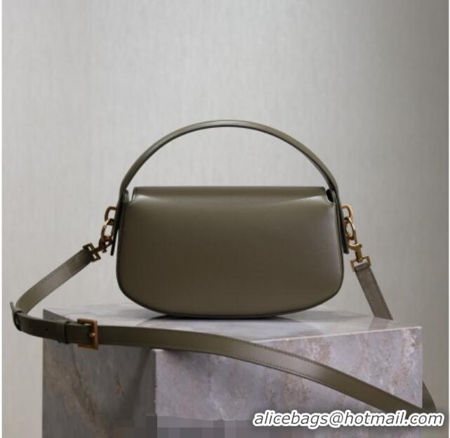 Shop Discount Saint Laurent Voltaire Bag in Box Leather 7876710 Wheat Green 2025