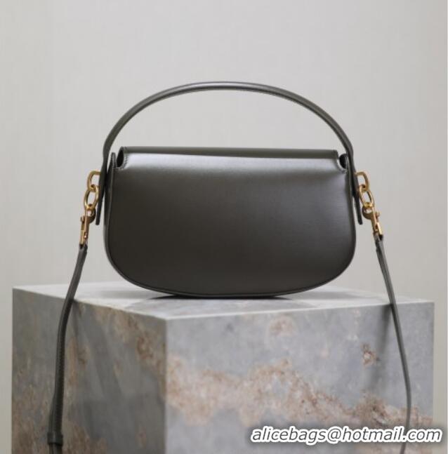 Luxury Cheap Saint Laurent Voltaire Bag in Box Leather 7876710 Dark Green 2025