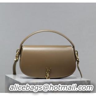 Best Price Saint Laurent Voltaire Bag in Box Leather 7876710 Dark Toffee 2025