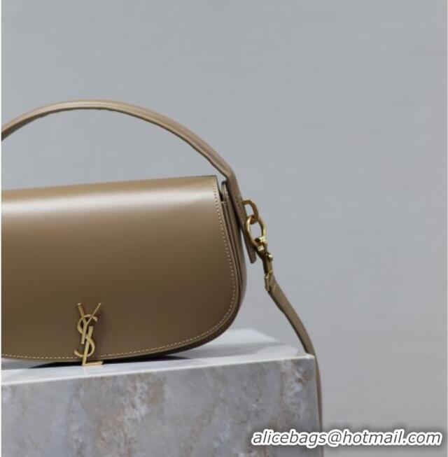 Best Price Saint Laurent Voltaire Bag in Box Leather 7876710 Dark Toffee 2025