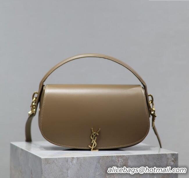 Best Price Saint Laurent Voltaire Bag in Box Leather 7876710 Dark Toffee 2025