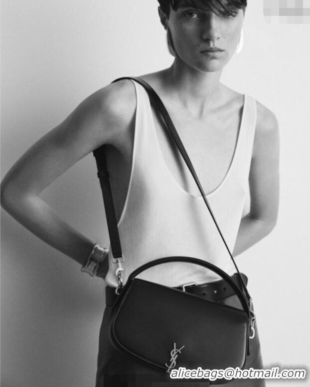 Best Price Saint Laurent Voltaire Bag in Box Leather 7876710 Dark Toffee 2025