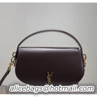 Super Quality Saint Laurent Voltaire Bag in Box Leather 7876710 Coffee 2025