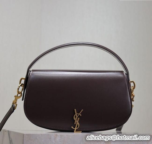 Super Quality Saint Laurent Voltaire Bag in Box Leather 7876710 Coffee 2025