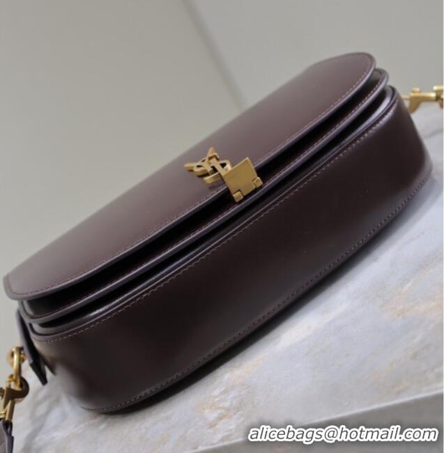 Super Quality Saint Laurent Voltaire Bag in Box Leather 7876710 Coffee 2025