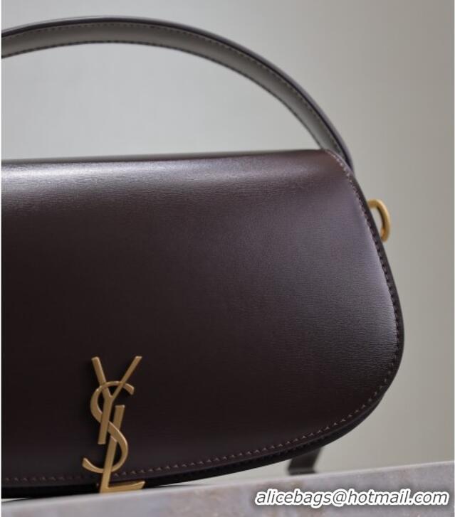 Super Quality Saint Laurent Voltaire Bag in Box Leather 7876710 Coffee 2025