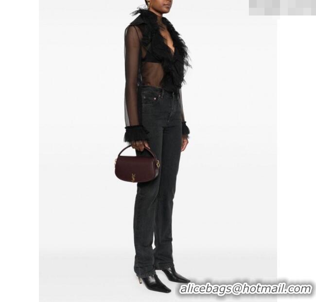 Super Quality Saint Laurent Voltaire Bag in Box Leather 7876710 Coffee 2025