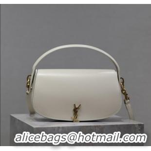 Luxury Cheap Saint Laurent Voltaire Bag in Box Leather 7876710 White 2025