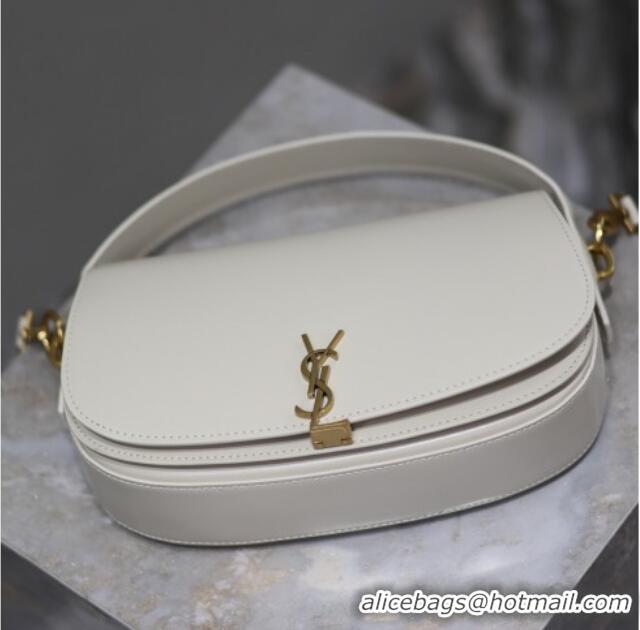 Luxury Cheap Saint Laurent Voltaire Bag in Box Leather 7876710 White 2025