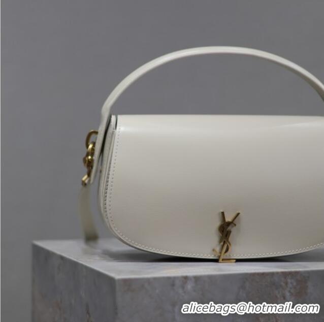 Luxury Cheap Saint Laurent Voltaire Bag in Box Leather 7876710 White 2025