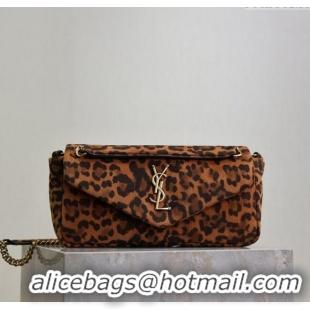 Most Popular Saint Laurent Calypso Small Bag in Leopard Print Canvas 734153 Brown 2025
