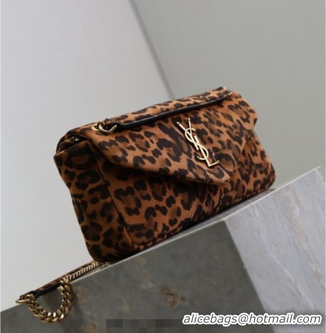 Most Popular Saint Laurent Calypso Small Bag in Leopard Print Canvas 734153 Brown 2025