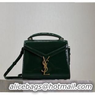 Cheap Design Saint Laurent Cassandre Mini Bag in Patent Leather 602716 Green 2025